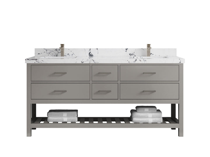 Parker 72 in. W x 22 in. D Double Sink Bathroom Vanity - photo 34