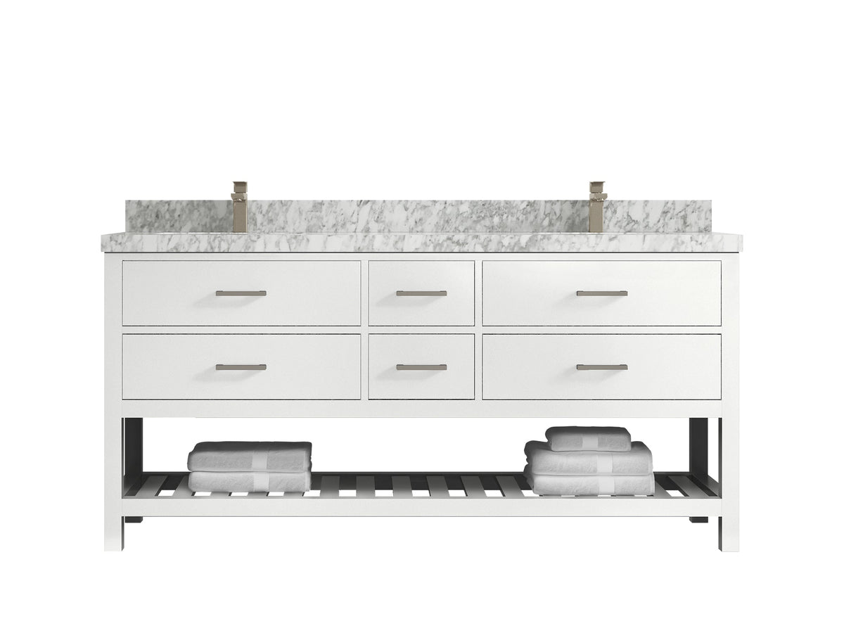 Parker 72 in. W x 22 in. D Double Sink Bathroom Vanity - Willow Bath and Vanity