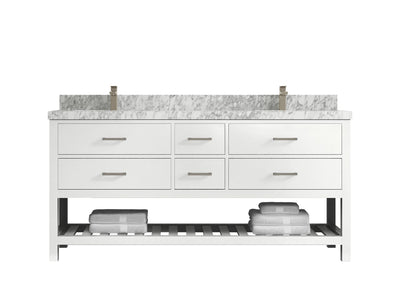 Parker 72 in. W x 22 in. D Double Sink Bathroom Vanity - Willow Bath and Vanity