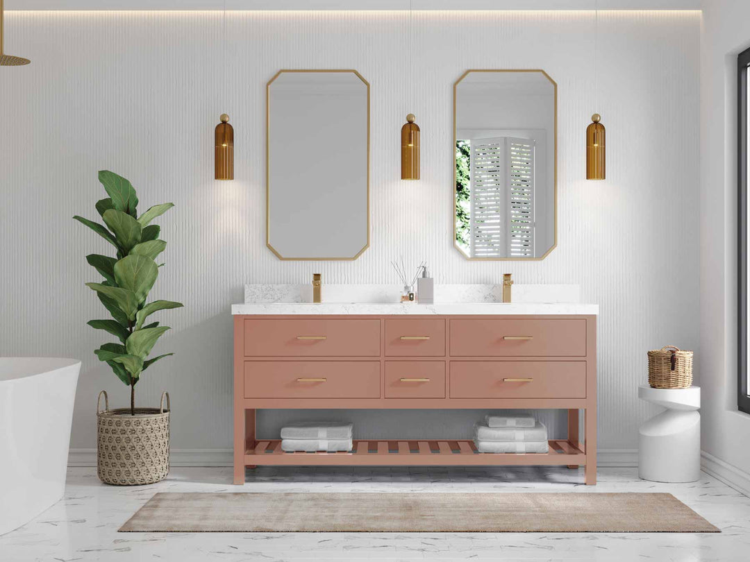 Parker 72 in. W x 22 in. D Double Sink Bathroom Vanity - Willow Bath and Vanity