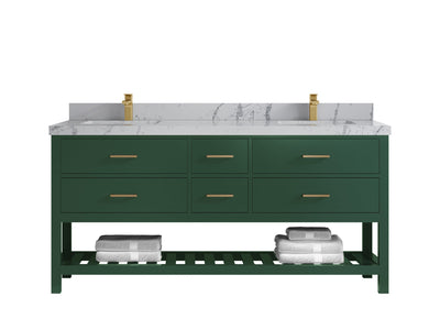 Parker 72 in. W x 22 in. D Double Sink Bathroom Vanity - Willow Bath and Vanity