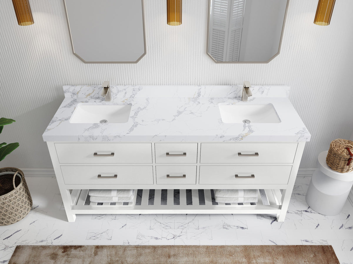 Parker 72 in. W x 22 in. D Double Sink Bathroom Vanity - Willow Bath and Vanity