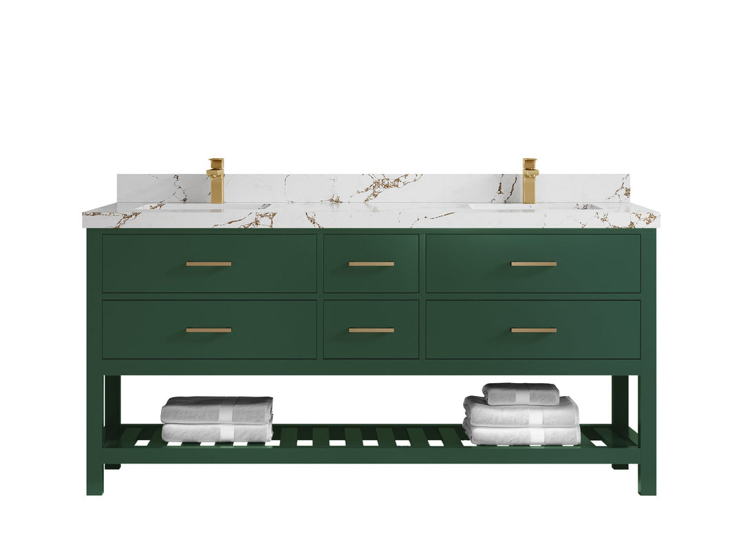 Parker 72 in. W x 22 in. D Double Sink Bathroom Vanity - Willow Bath and Vanity