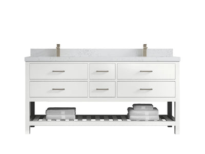 Parker 72 in. W x 22 in. D Double Sink Bathroom Vanity - Willow Bath and Vanity