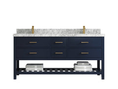 Parker 72 in. W x 22 in. D Double Sink Bathroom Vanity - photo 9