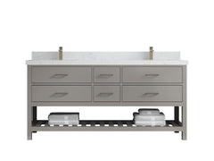 Parker 72 in. W x 22 in. D Double Sink Bathroom Vanity - photo 24