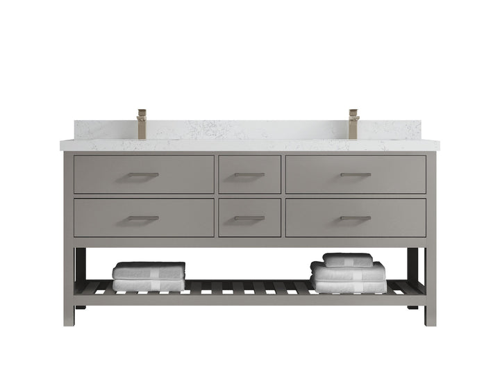 Parker 72 in. W x 22 in. D Double Sink Bathroom Vanity - photo 24