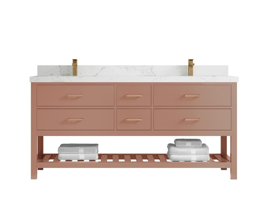 Parker 72 in. W x 22 in. D Double Sink Bathroom Vanity - Willow Bath and Vanity