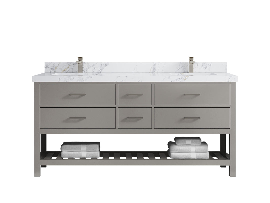 Parker 72 in. W x 22 in. D Double Sink Bathroom Vanity - Willow Bath and Vanity