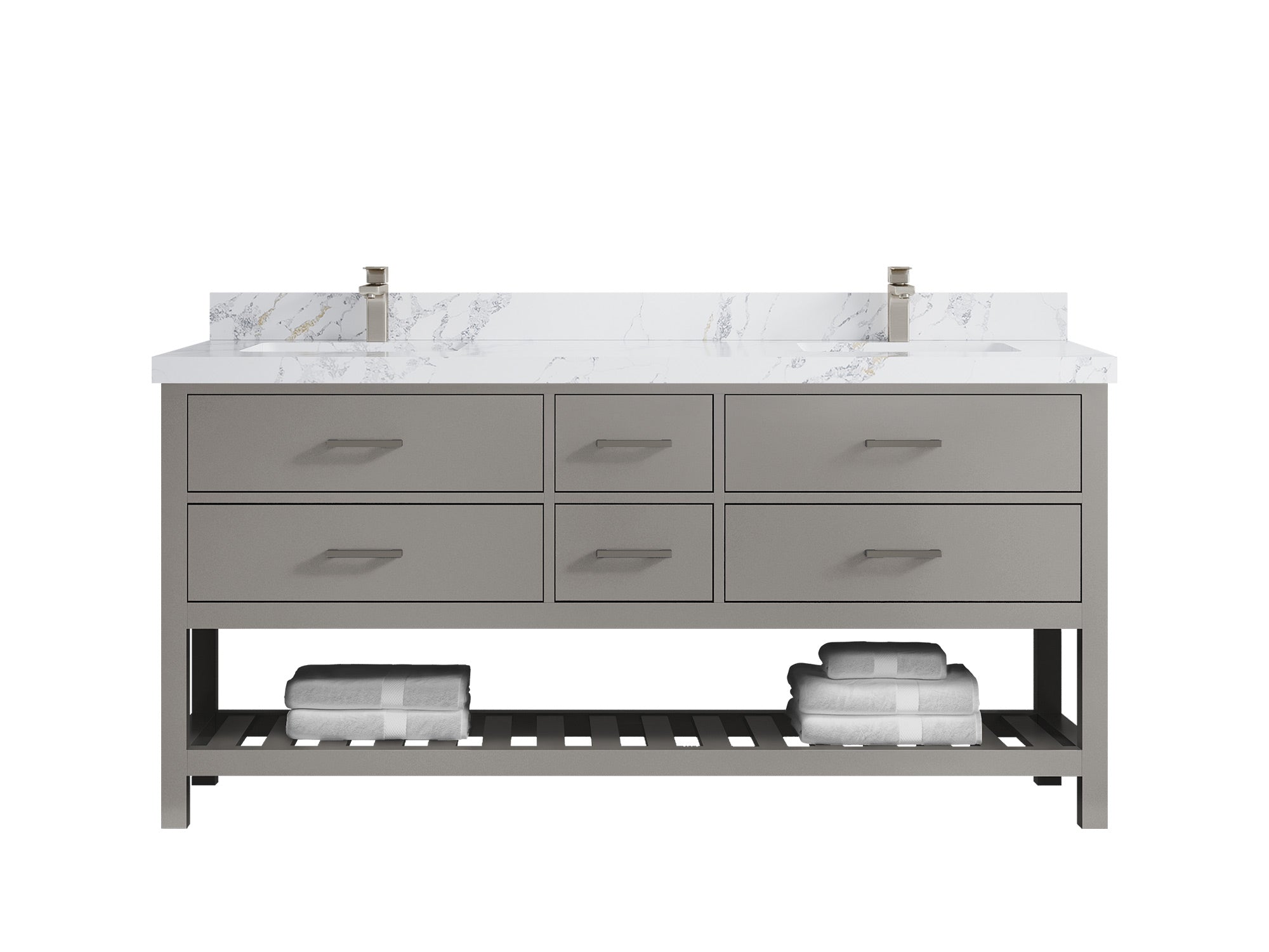 Parker 72 in. W x 22 in. D Double Sink Bathroom Vanity - Willow Bath and Vanity
