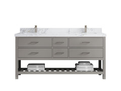 Parker 72 in. W x 22 in. D Double Sink Bathroom Vanity - photo 20