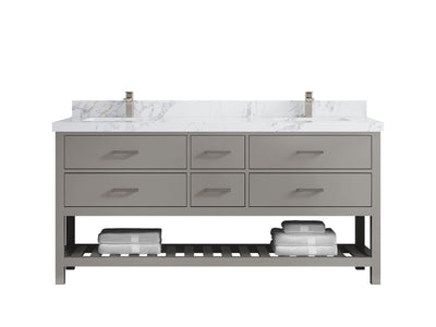 Parker 72 in. W x 22 in. D Double Sink Bathroom Vanity - Willow Bath and Vanity