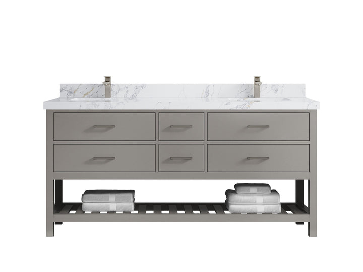 Parker 72 in. W x 22 in. D Double Sink Bathroom Vanity - photo 20