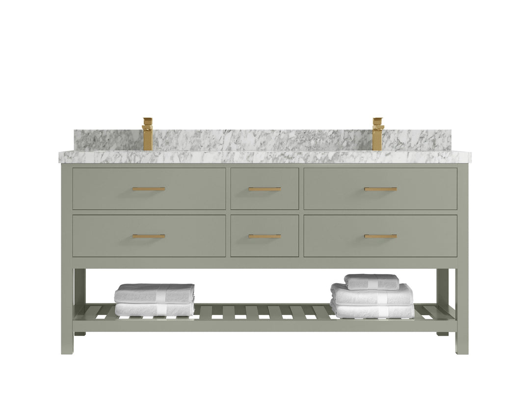 Parker 72 in. W x 22 in. D Double Sink Bathroom Vanity - Willow Bath and Vanity
