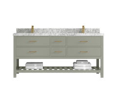 Parker 72 in. W x 22 in. D Double Sink Bathroom Vanity - photo 8