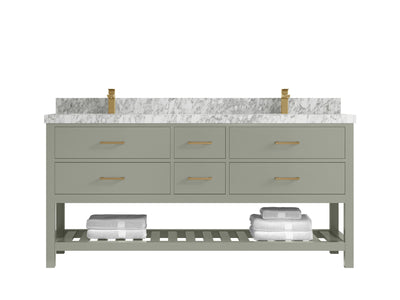 Parker 72 in. W x 22 in. D Double Sink Bathroom Vanity - Willow Bath and Vanity