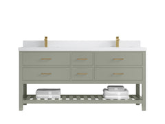Parker 72 in. W x 22 in. D Double Sink Bathroom Vanity - photo 38