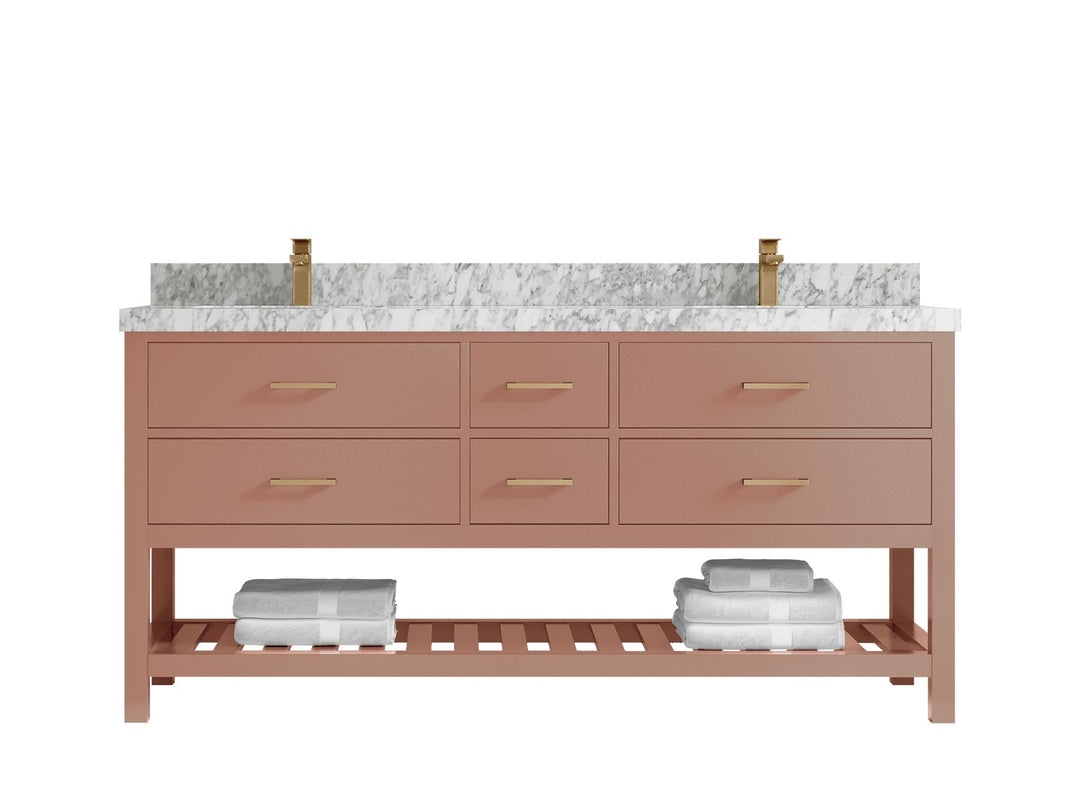 Parker 72 in. W x 22 in. D Double Sink Bathroom Vanity - Willow Bath and Vanity