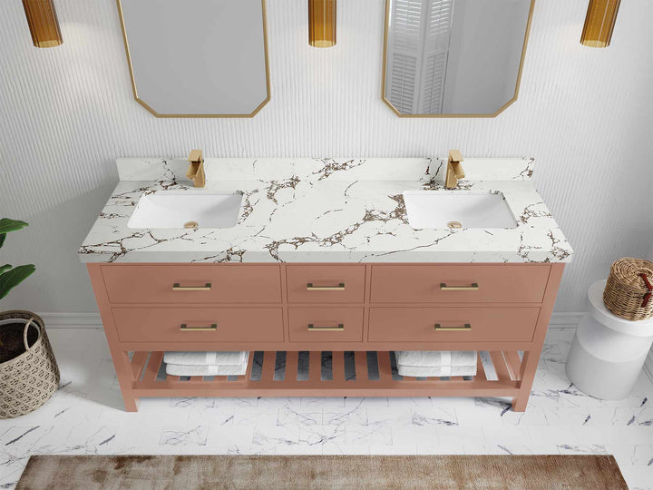 Parker 72 in. W x 22 in. D Double Sink Bathroom Vanity - photo 36