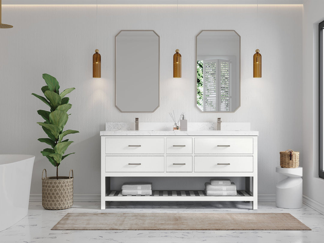 Parker 72 in. W x 22 in. D Double Sink Bathroom Vanity - Willow Bath and Vanity