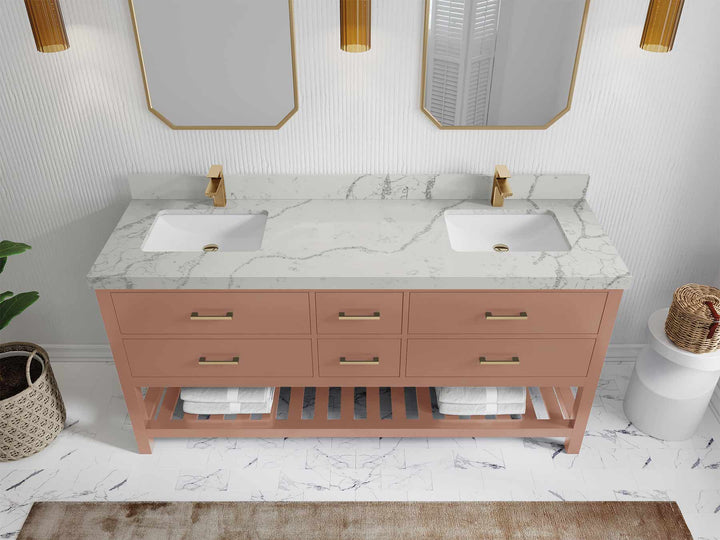 Parker 72 in. W x 22 in. D Double Sink Bathroom Vanity - photo 42