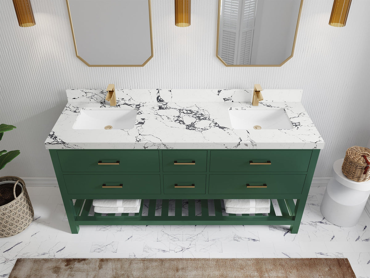 Parker 72 in. W x 22 in. D Double Sink Bathroom Vanity - Willow Bath and Vanity
