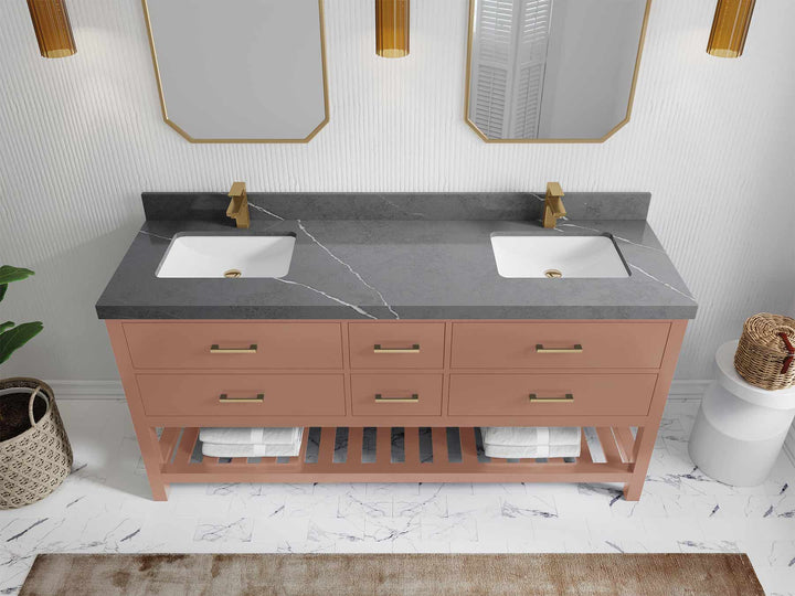Parker 72 in. W x 22 in. D Double Sink Bathroom Vanity - photo 34