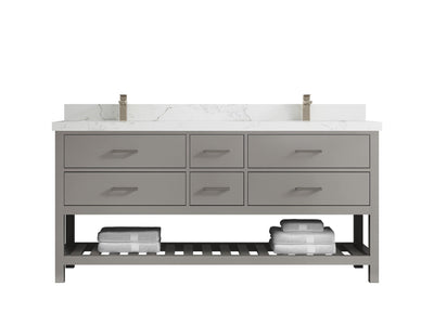 Parker 72 in. W x 22 in. D Double Sink Bathroom Vanity - Willow Bath and Vanity