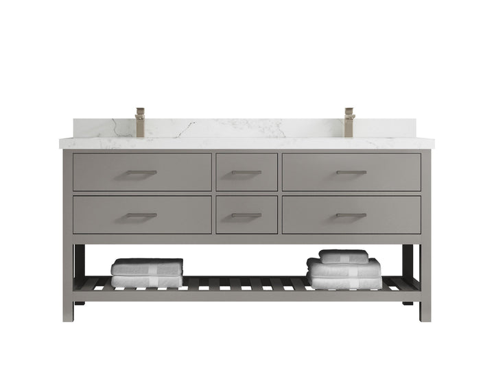 Parker 72 in. W x 22 in. D Double Sink Bathroom Vanity - photo 18