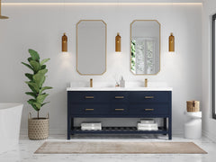 Parker 72 in. W x 22 in. D Double Sink Bathroom Vanity - photo 4