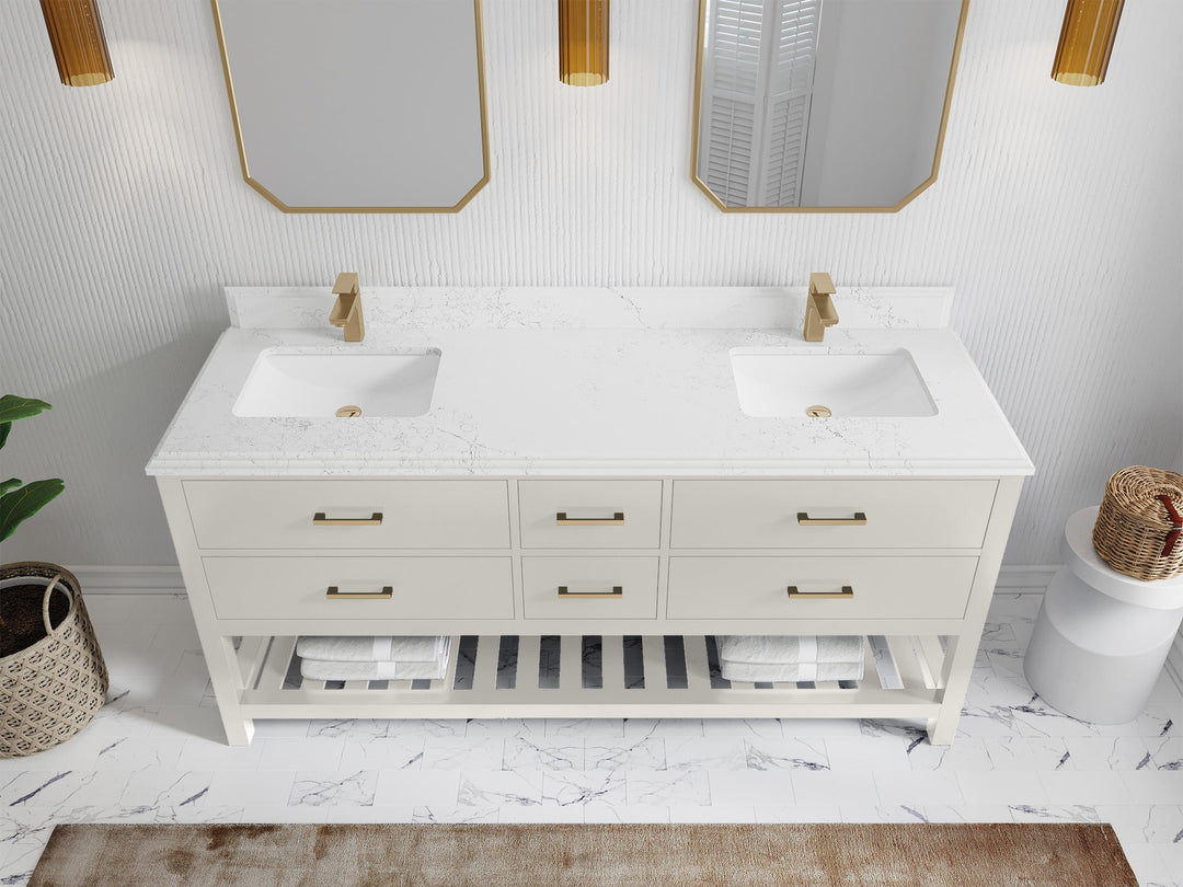 Parker 72 in. W x 22 in. D Double Sink Bathroom Vanity - Willow Bath and Vanity