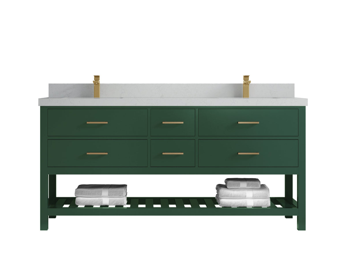 Parker 72 in. W x 22 in. D Double Sink Bathroom Vanity - Willow Bath and Vanity