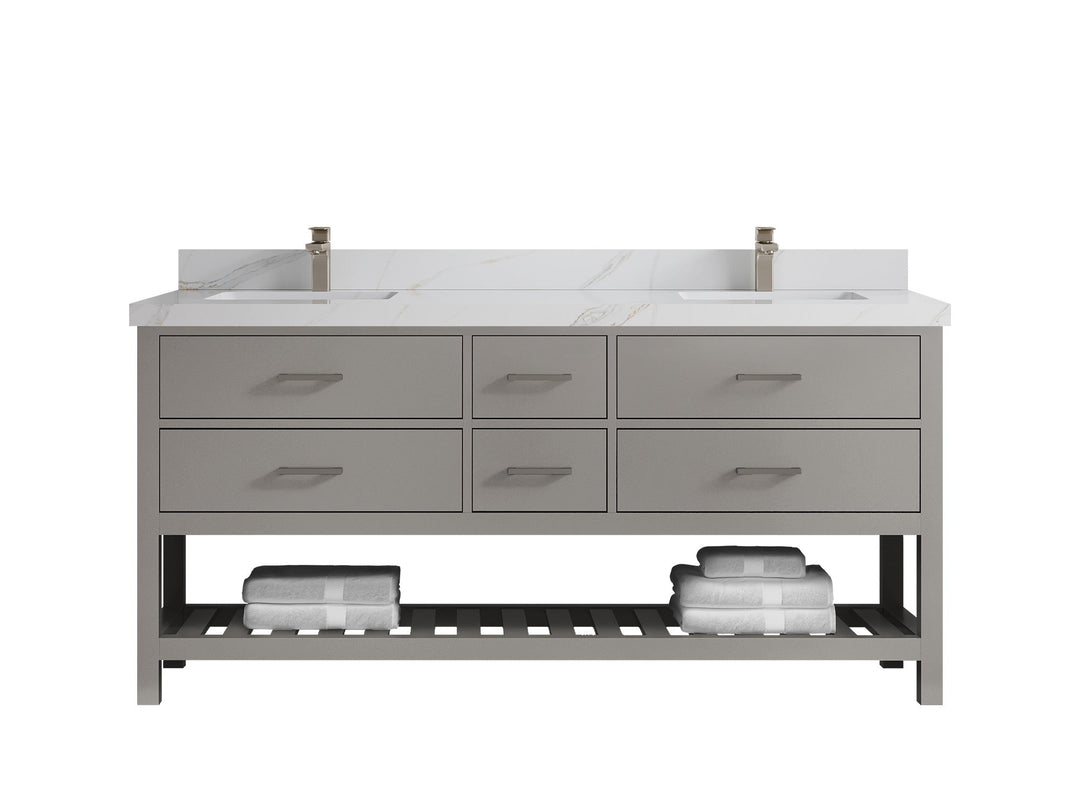 Parker 72 in. W x 22 in. D Double Sink Bathroom Vanity - Willow Bath and Vanity