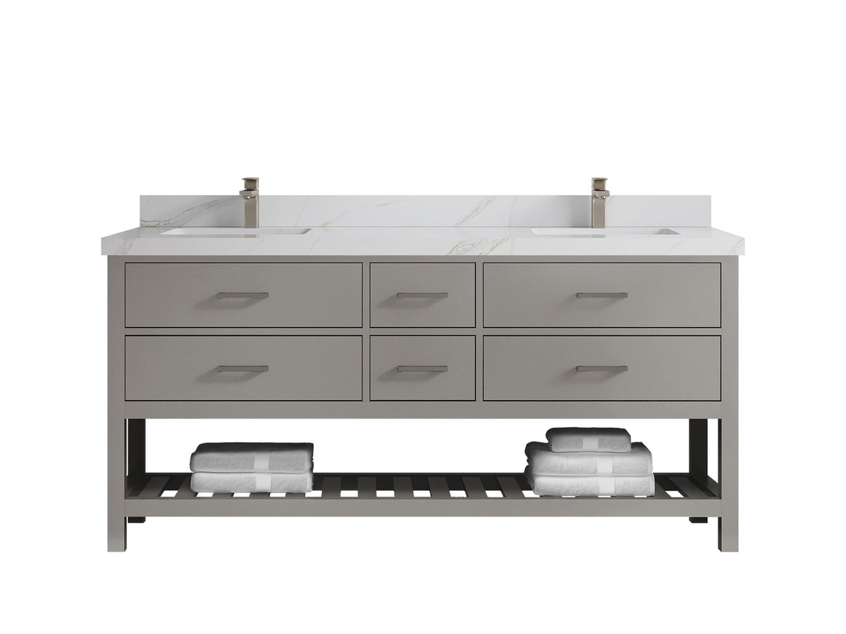 Parker 72 in. W x 22 in. D Double Sink Bathroom Vanity - Willow Bath and Vanity