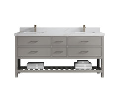 Parker 72 in. W x 22 in. D Double Sink Bathroom Vanity - photo 22