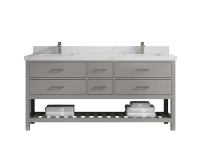 Parker 72 in. W x 22 in. D Double Sink Bathroom Vanity - Willow Bath and Vanity