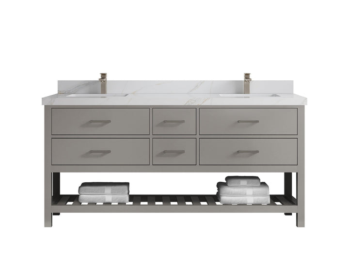 Parker 72 in. W x 22 in. D Double Sink Bathroom Vanity - photo 22
