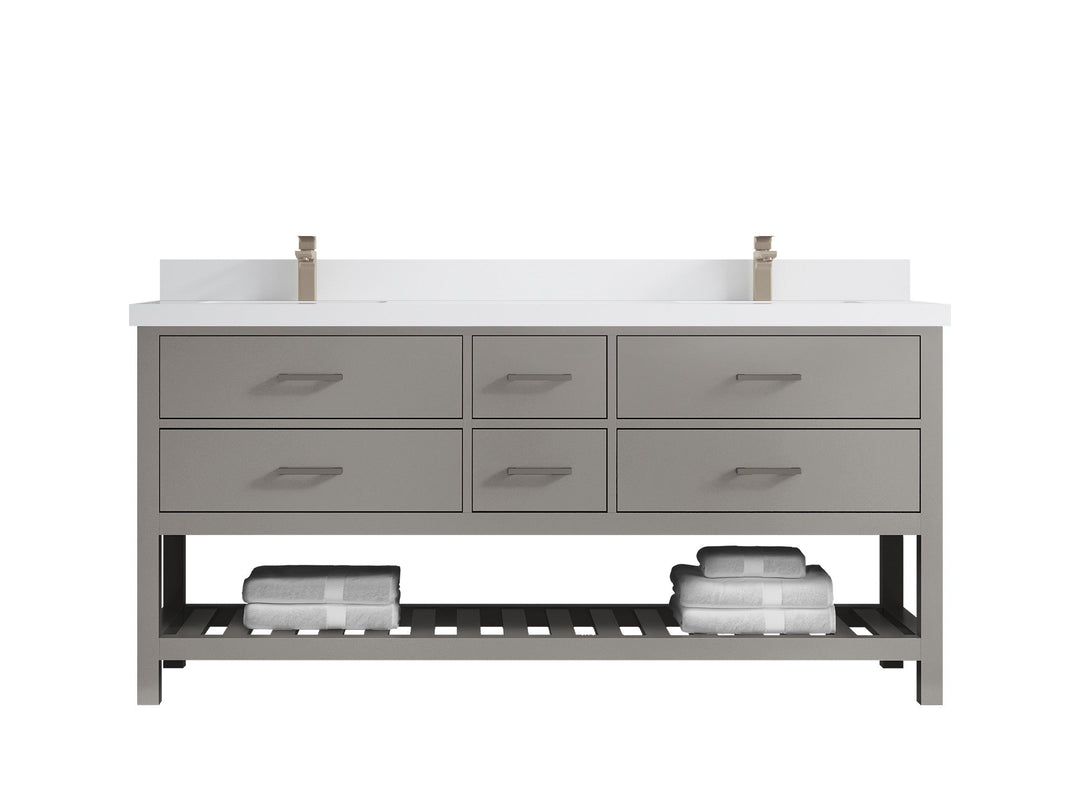 Parker 72 in. W x 22 in. D Double Sink Bathroom Vanity - Willow Bath and Vanity
