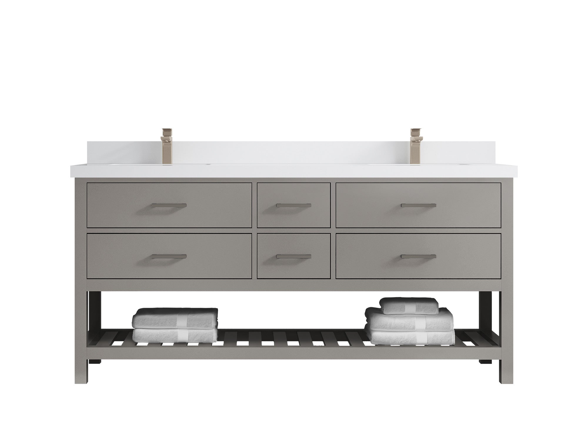Parker 72 in. W x 22 in. D Double Sink Bathroom Vanity - Willow Bath and Vanity