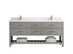 Parker 72 in. W x 22 in. D Double Sink Bathroom Vanity - photo 38