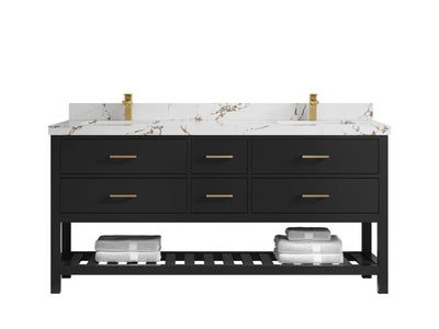 Parker 72 in. W x 22 in. D Double Sink Bathroom Vanity - Willow Bath and Vanity