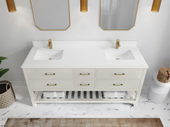 Parker 72 in. W x 22 in. D Double Sink Bathroom Vanity - photo 47