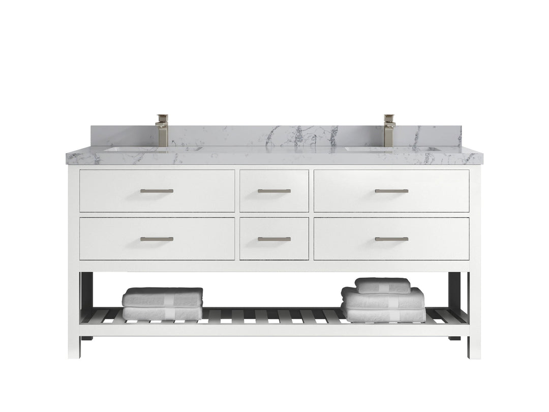 Parker 72 in. W x 22 in. D Double Sink Bathroom Vanity - Willow Bath and Vanity