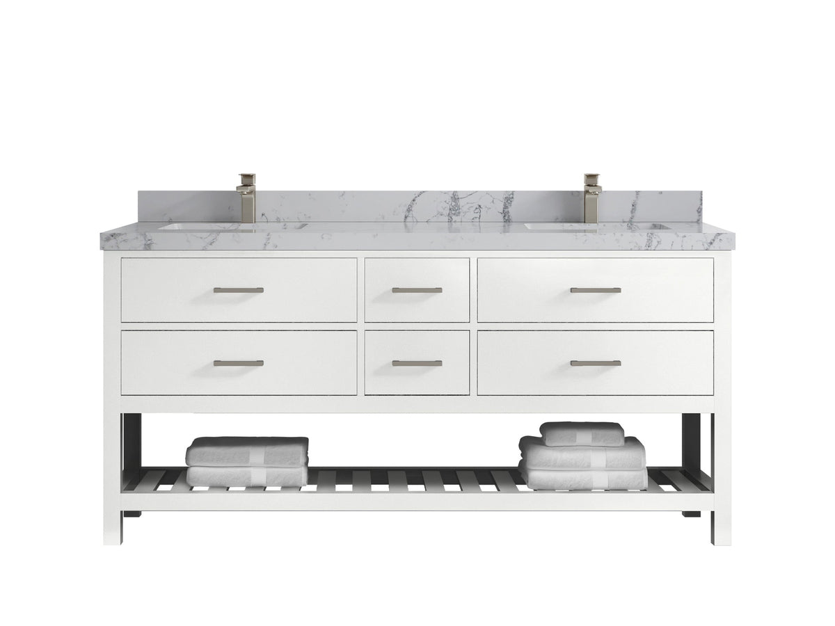 Parker 72 in. W x 22 in. D Double Sink Bathroom Vanity - Willow Bath and Vanity