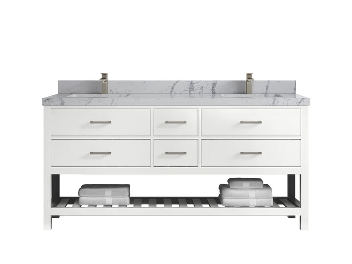 Parker 72 in. W x 22 in. D Double Sink Bathroom Vanity - photo 34