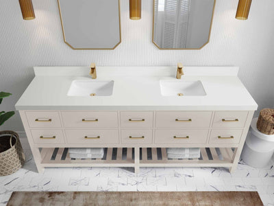 Parker 84 in. W x 22 in. D Double Sink Bathroom Vanity - Willow Bath and Vanity