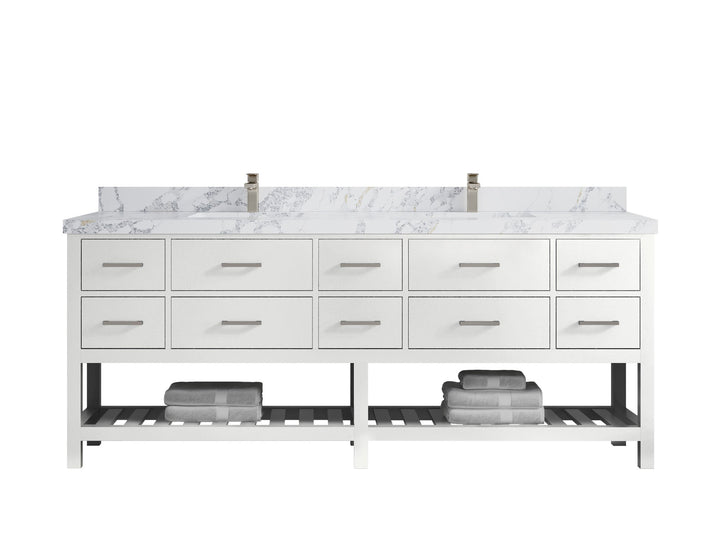 Parker 84 in. W x 22 in. D Double Sink Bathroom Vanity - photo 20