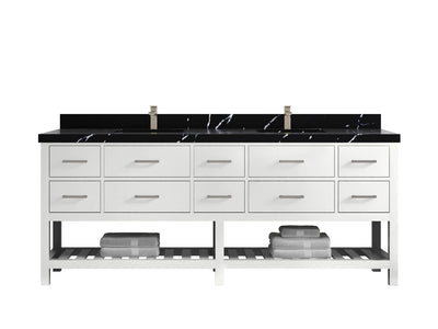 Parker 84 in. W x 22 in. D Double Sink Bathroom Vanity - Willow Bath and Vanity