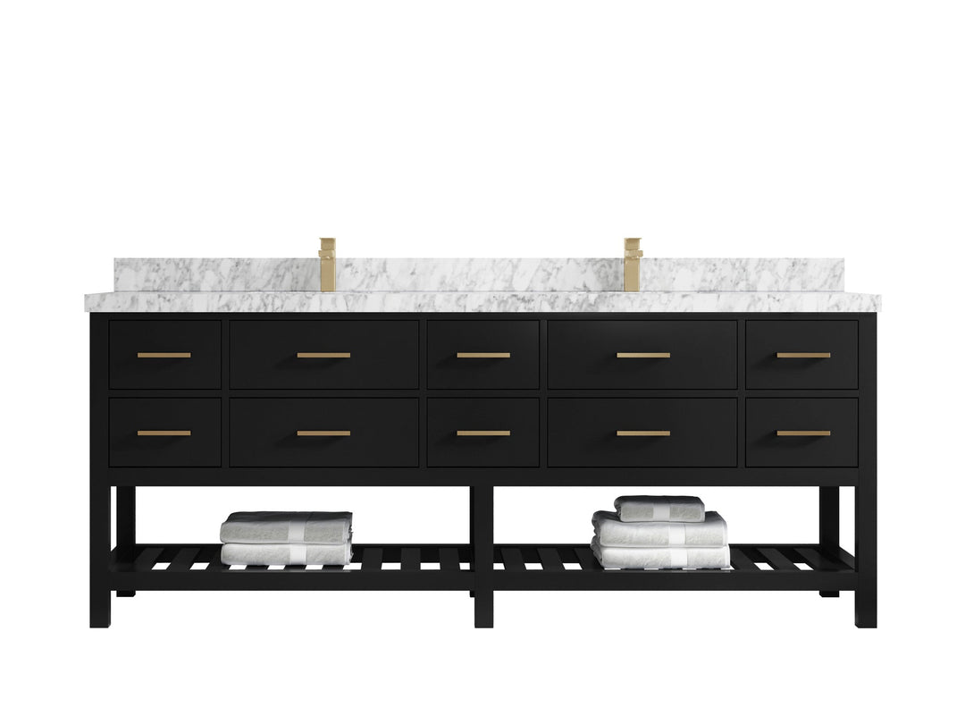 Parker 84 in. W x 22 in. D Double Sink Bathroom Vanity - Willow Bath and Vanity