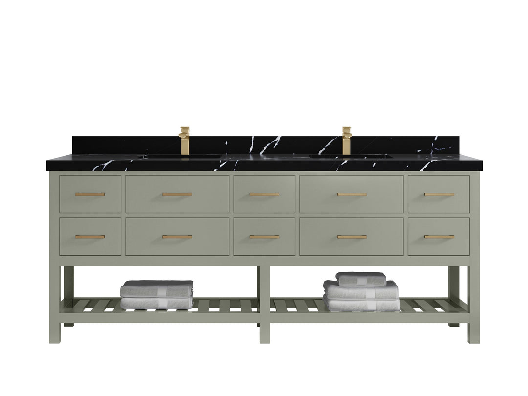 Parker 84 in. W x 22 in. D Double Sink Bathroom Vanity - Willow Bath and Vanity